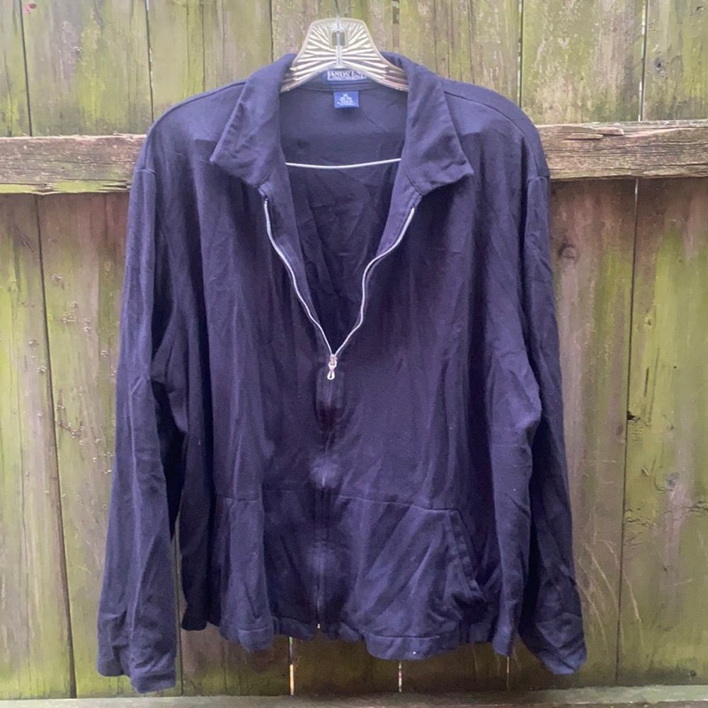 Lands End zip up top sz. XL